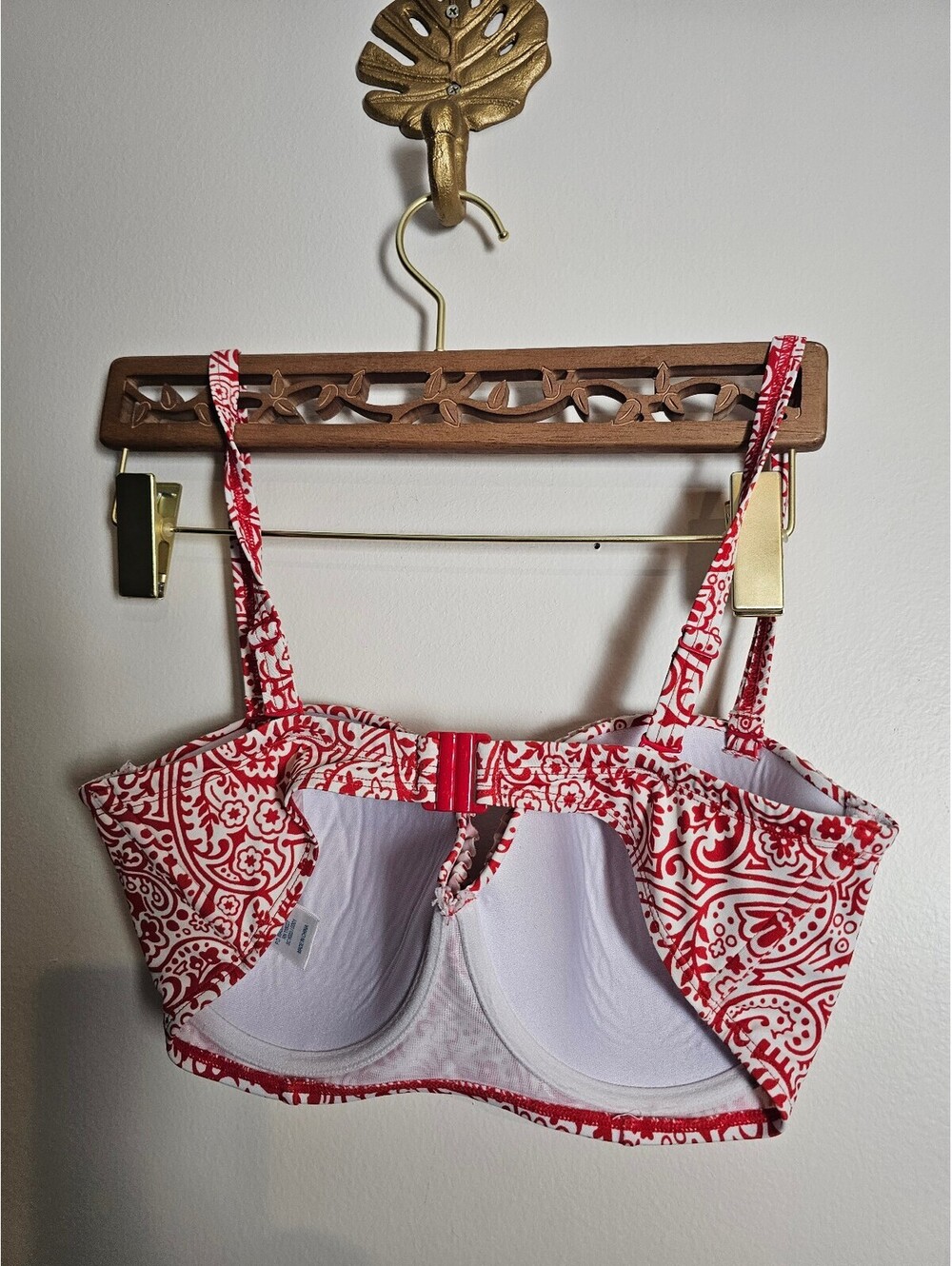 Boden Swim Red & White Womens Size 12 Bikini 2-Piece - Picture 4 of 8